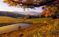 Autumn Serenity: A Tranquil Reflection in Nature's Embrace.