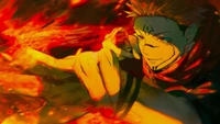 Sukuna Liberado: Poder Flamejante de Jujutsu Kaisen