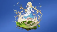 Alice Zuberg de Sword Art Online: Alicization em um cenário caprichoso e mágico