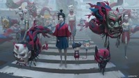 Yokai-Parade: Eine Fusion von Tradition und Fantasie im städtischen Japan