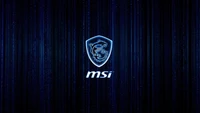 Logotipo da MSI com fundo de arte digital