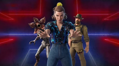 Crossover Fortnite : Onze et Jim Hopper affrontent l'Envers