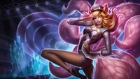 Ahri as a Pop Star: Splash Art from League of Legends