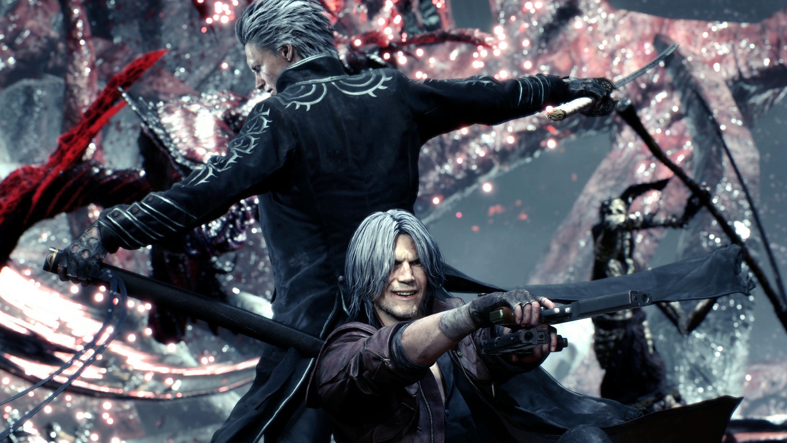 devil may cry 5, video game, vergil, dante wallpaper