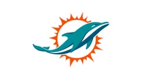 miami dolphins, logotipo, esportes, papel de parede 4k