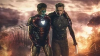 Alliance Héroïque : Iron Man et Wolverine s'Unissent dans une Bataille Enflammée