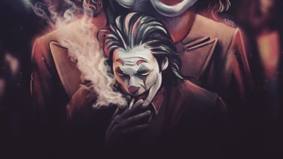 Representación artística del Joker: Una dualidad ahumada