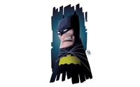 Illustration stylisée de Batman avec une expression dramatique