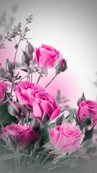 hermoso, floral, flores, naturaleza, rosa