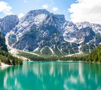 fondo, lago, montañas, naturaleza, agua