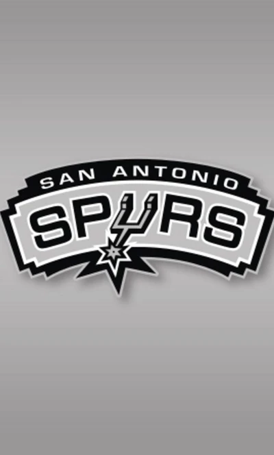 Logotipo do San Antonio Spurs: Design icônico em 3D em preto e branco