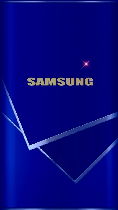 Lebendiges blaues AMOLED-Display mit Samsung-Branding