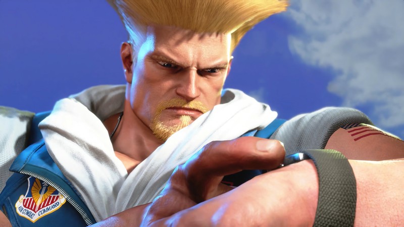 Крупный план человека с запястьем на запястье (гайл, guile, street fighter 6, s56, видеоигра)