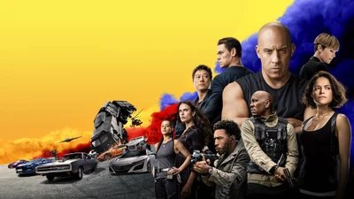 Fast & Furious 9 : Personnages iconiques dans un chaos d'action