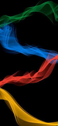 Dynamic Flow of Colorful Smoke Patterns