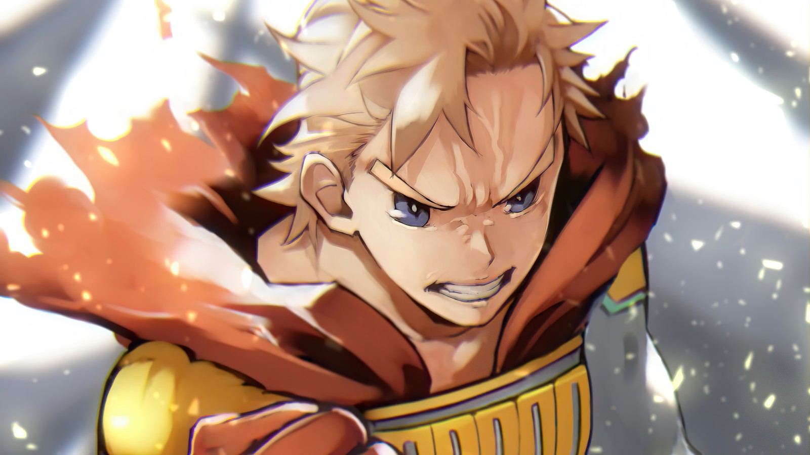 Скачать обои мирио тогата, mirio togata, my hero academia, боку но хиро академия, аниме