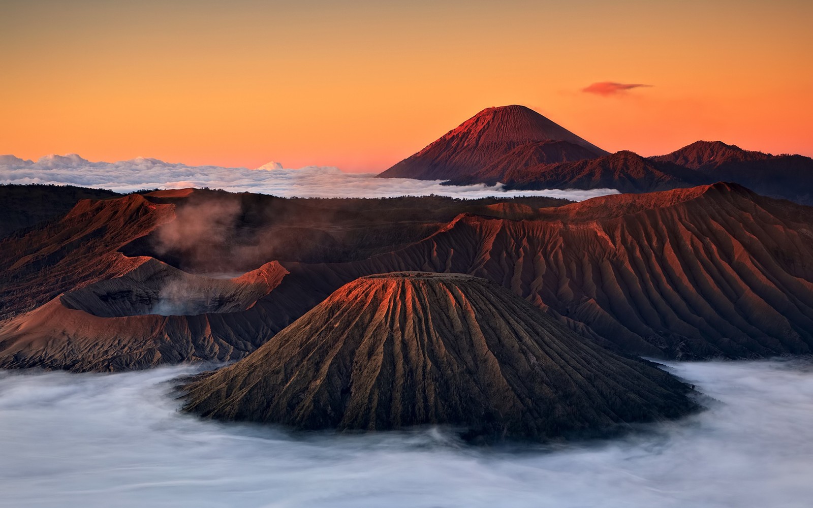 Скачать обои гора бромо, mount bromo, вулкан, гора, стратовулкан