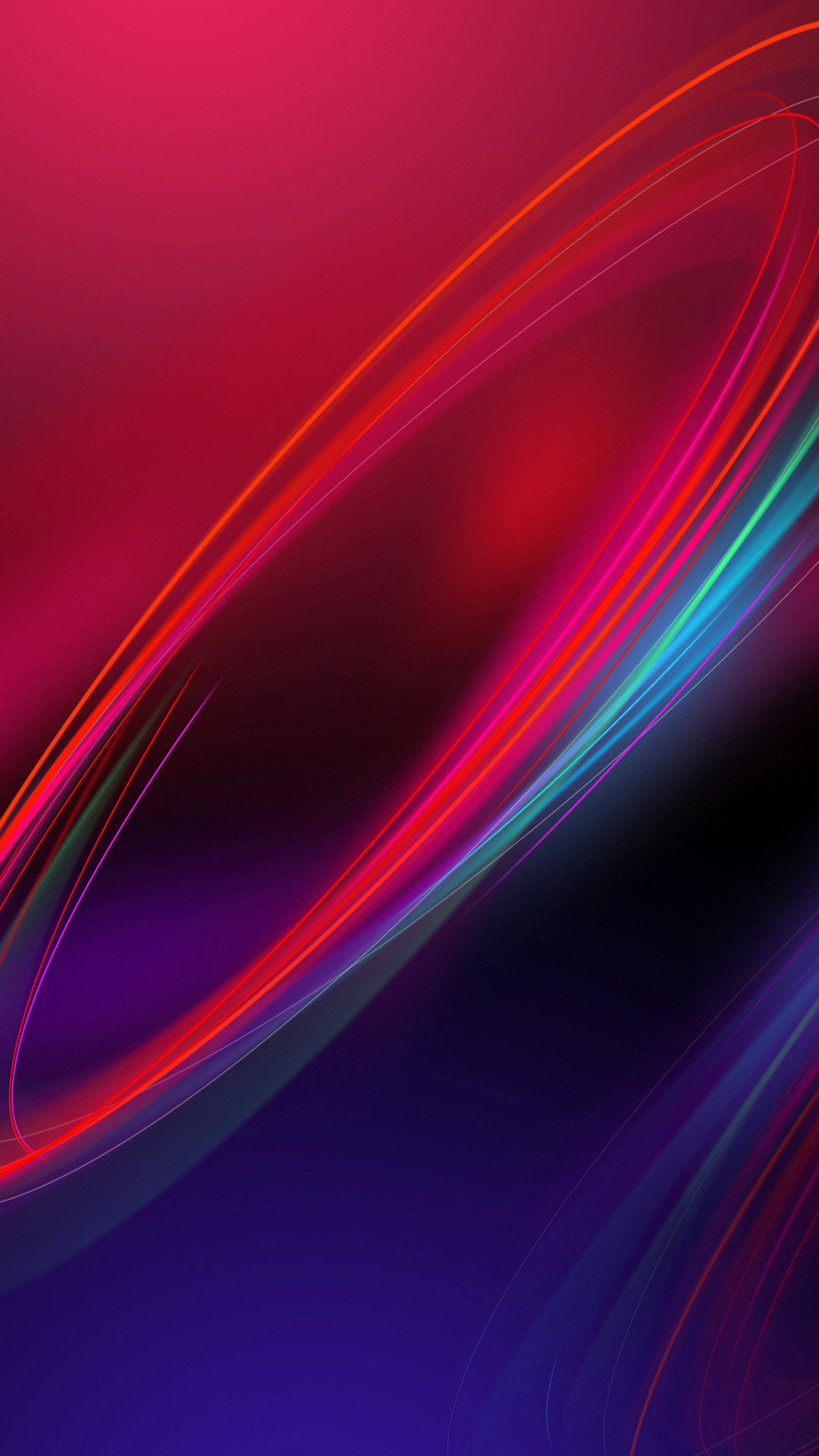 Fundo abstrato com um redemoinho vermelho e azul sobre um fundo preto (cor, roxo, violeta, rosa, magenta)