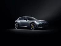 ferrari purosangue, suv, dark background, 2022, 5k wallpaper