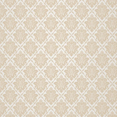 Beige Floral Damask Pattern in a Repeating Diamond Design