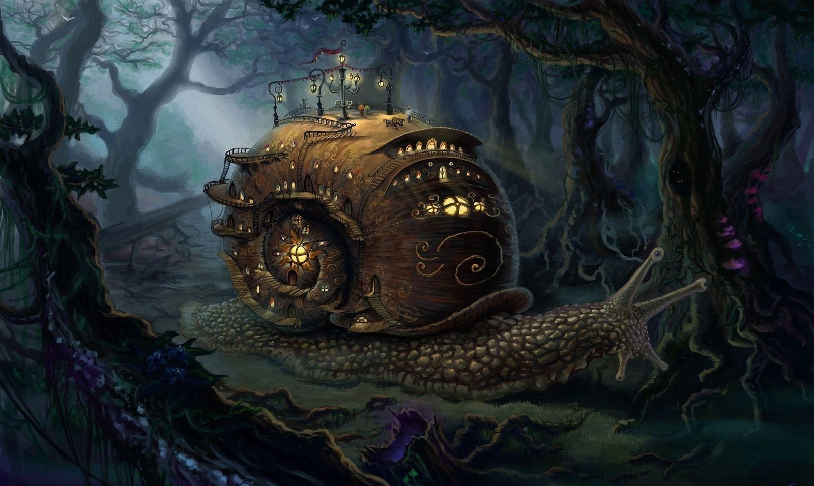 Téléchargez le fond d'écran steampunk, jeu daventure, illustration, compositage numérique, jeu vidéo de stratégie