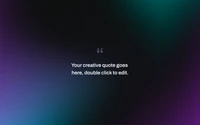 Dynamic Multimedia Background with Editable Quote in Electric Blue and Magenta