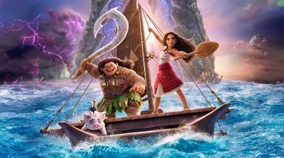 моана 2, moana 2, 5k, 2024 фильмы, анимационные фильмы