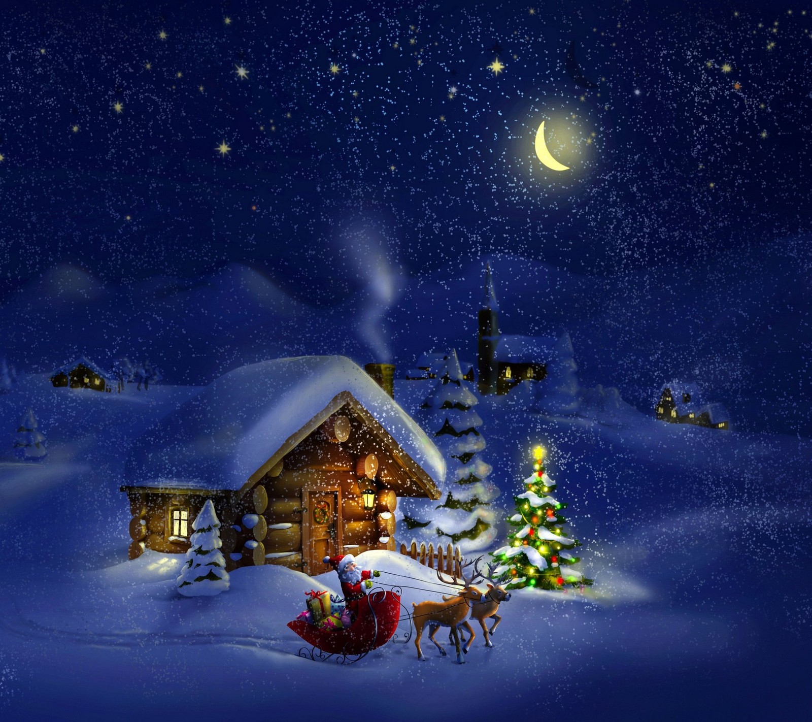 Christmas night wallpapers hd wallpapers (christmas, festival, natal, xmas)