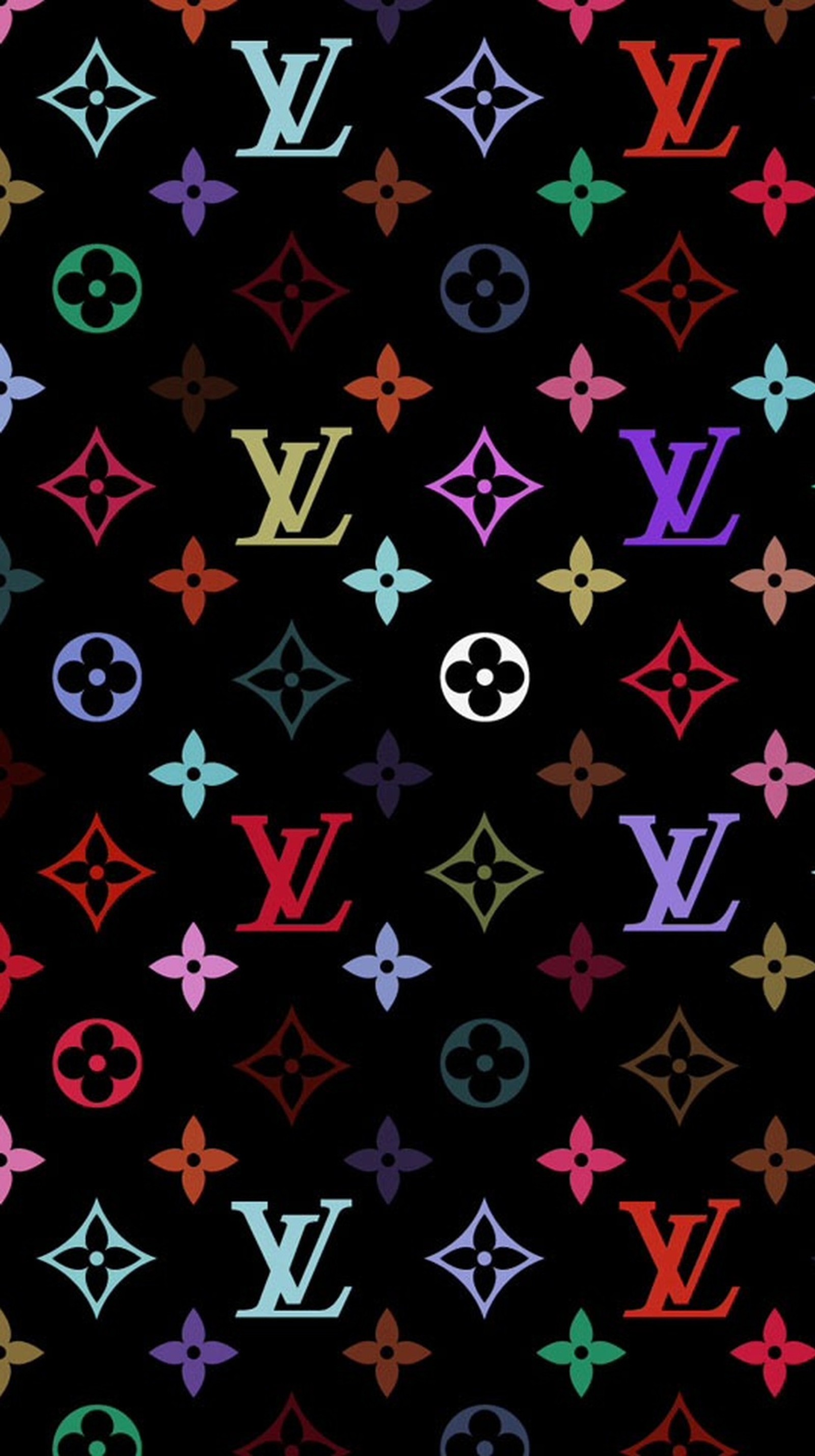 Скачать обои луи виттон, louis vuitton, lv, многоцветный