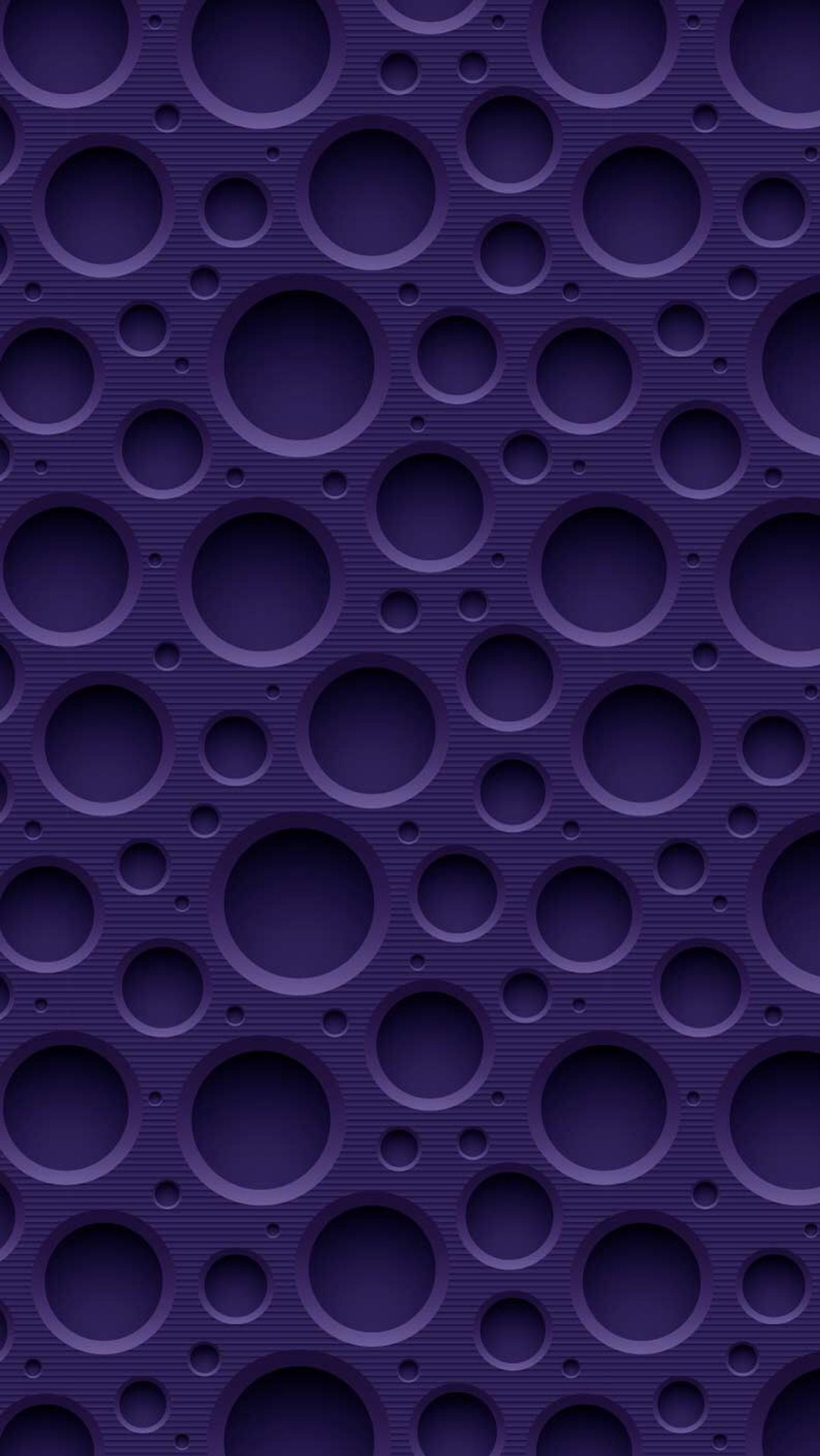 A close up of a purple background with circles and holes (3d, holes)