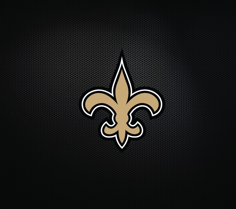 Логотип new orleans saints на черном фоне (футбол, new orleans saints, nfl, святые, кто это)