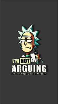 and, arguing, gray, minimalist, morty