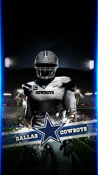 Dallas Cowboys Spieler in Aktion Uniform