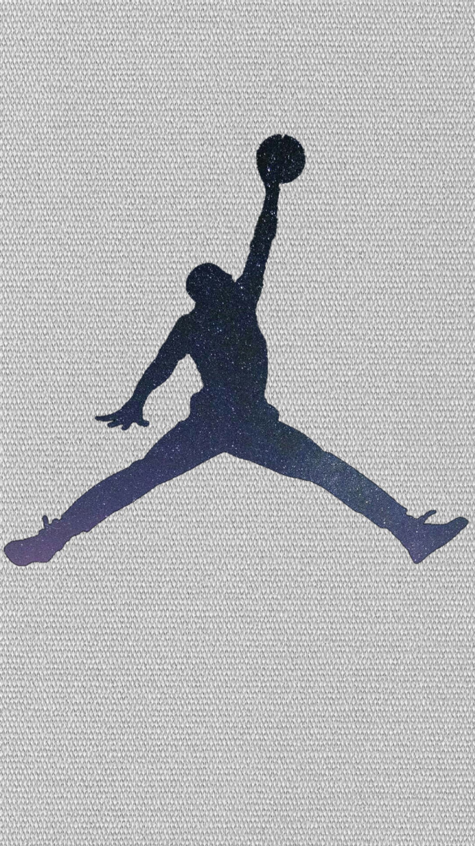 Arafed silhouette of a man jumping with a basketball ball (jordan, nba)