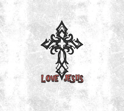 Love Jesus: A Unique Cross Design