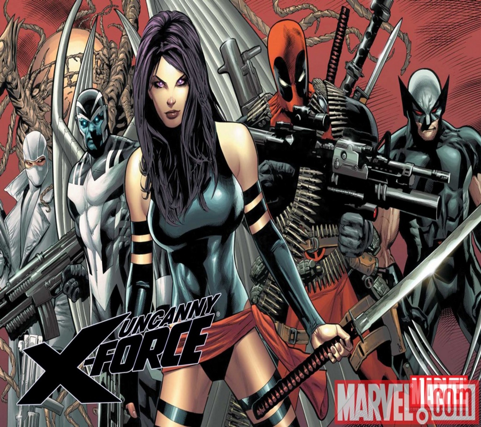 archangel, deadpool, fantomex, marvel, psylocke Download Wallpaper