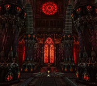 3d, building, dungeon, skull wallpaper