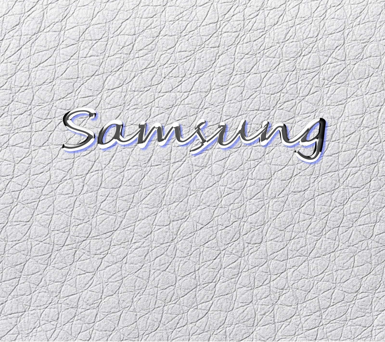 Um close no logotipo da samsung em uma superfície de couro branco (bommel73, samsung)