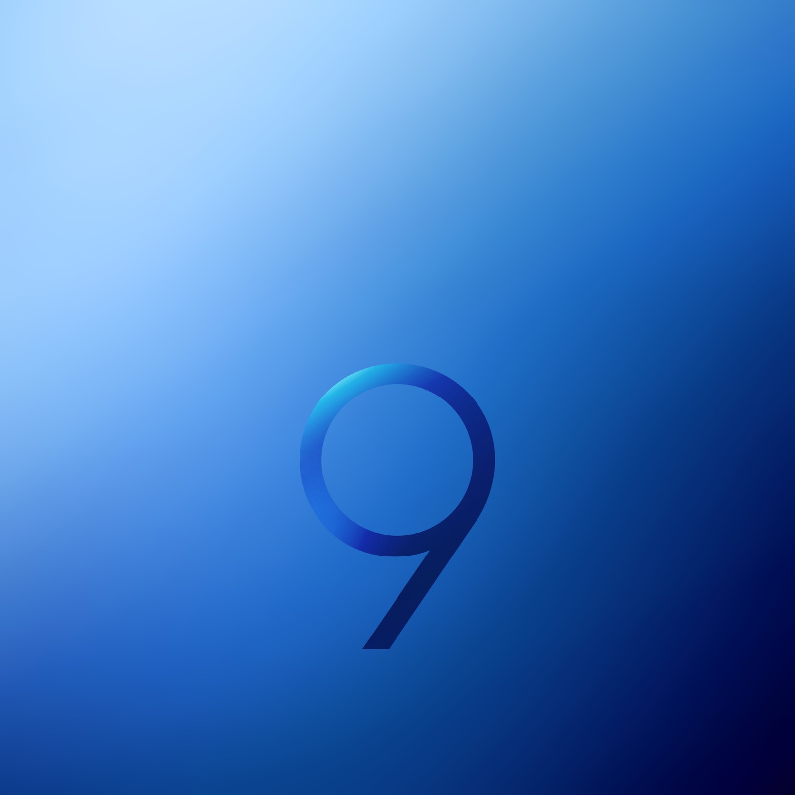 A close up of a blue wallpaper with a number 9 on it (s9, samsung)