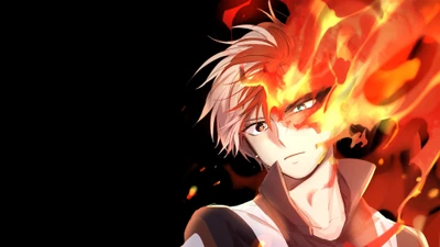 Shoto Todoroki: Master of Ice and Flame from My Hero Academia