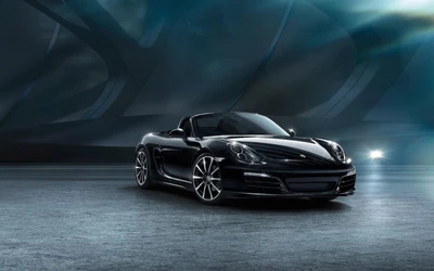 2015 Porsche Boxster : Élégante voiture de sport décapotable noire