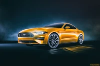 ford mustang, auto, ford gt, ford, sportwagen