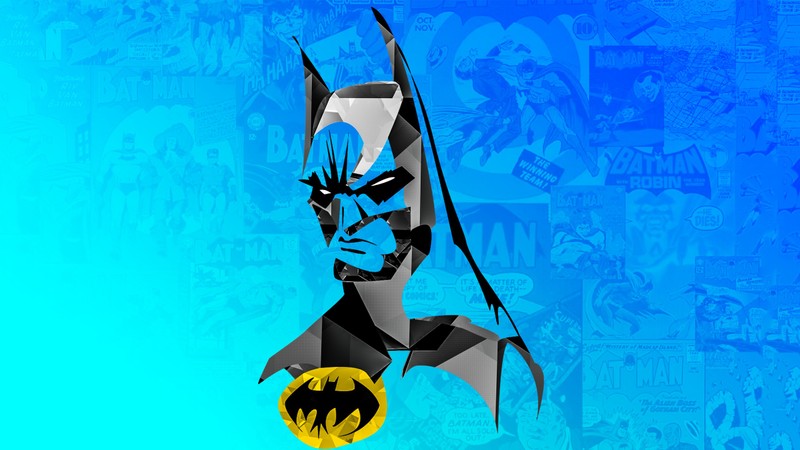 Обои с батменом hd для рабочего стола (batman, искусство, лазурный, морская биология, под водой)