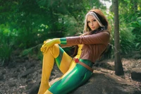 cosplay, marvel comics, verde, ropa, amarillo