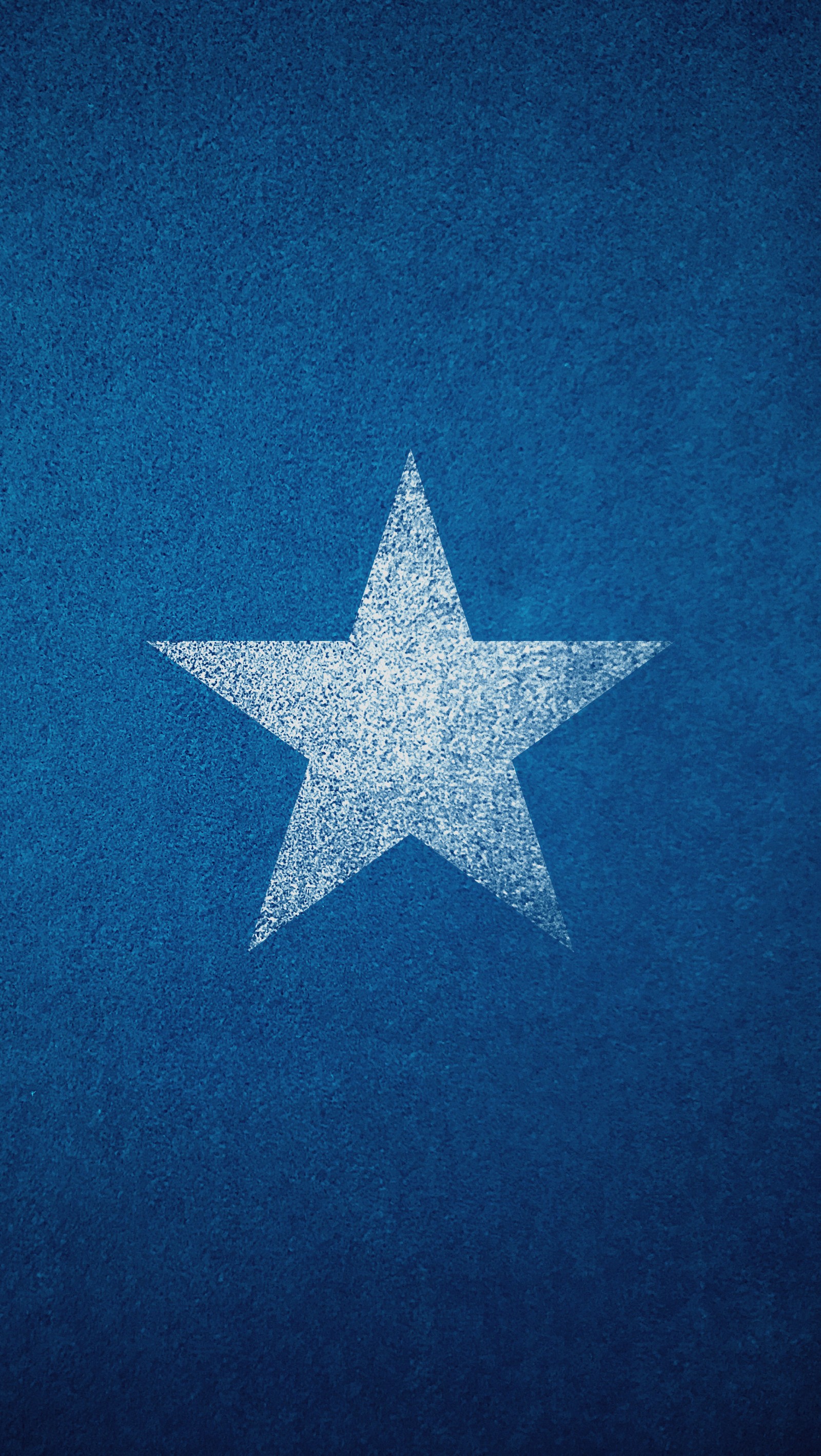 A close up of a star on a blue background (blue, cool, crisp, hd, simple)