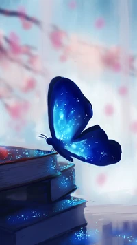 art, books, butterfly