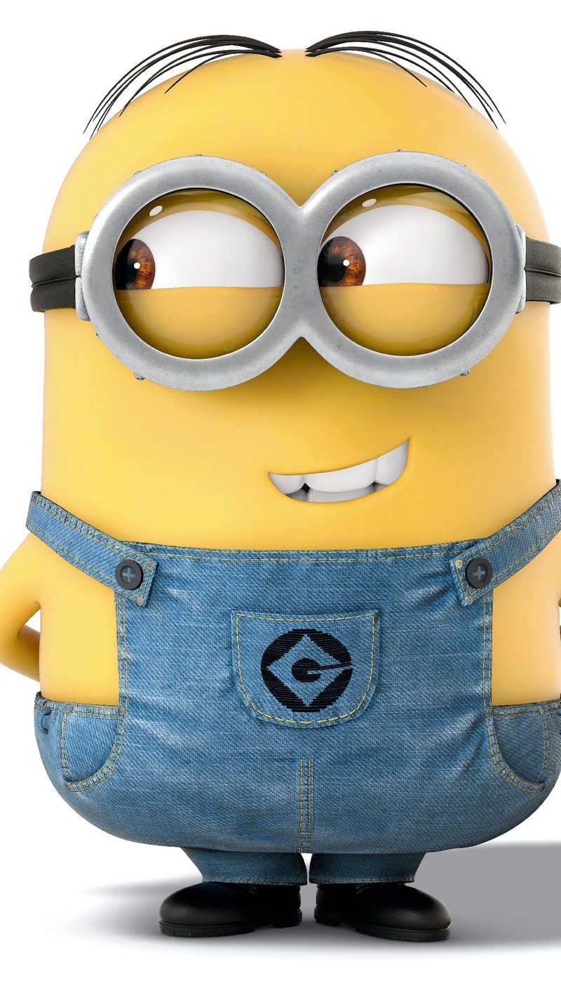 Крупный план мультяшного персонажа в очках (minion, мм)