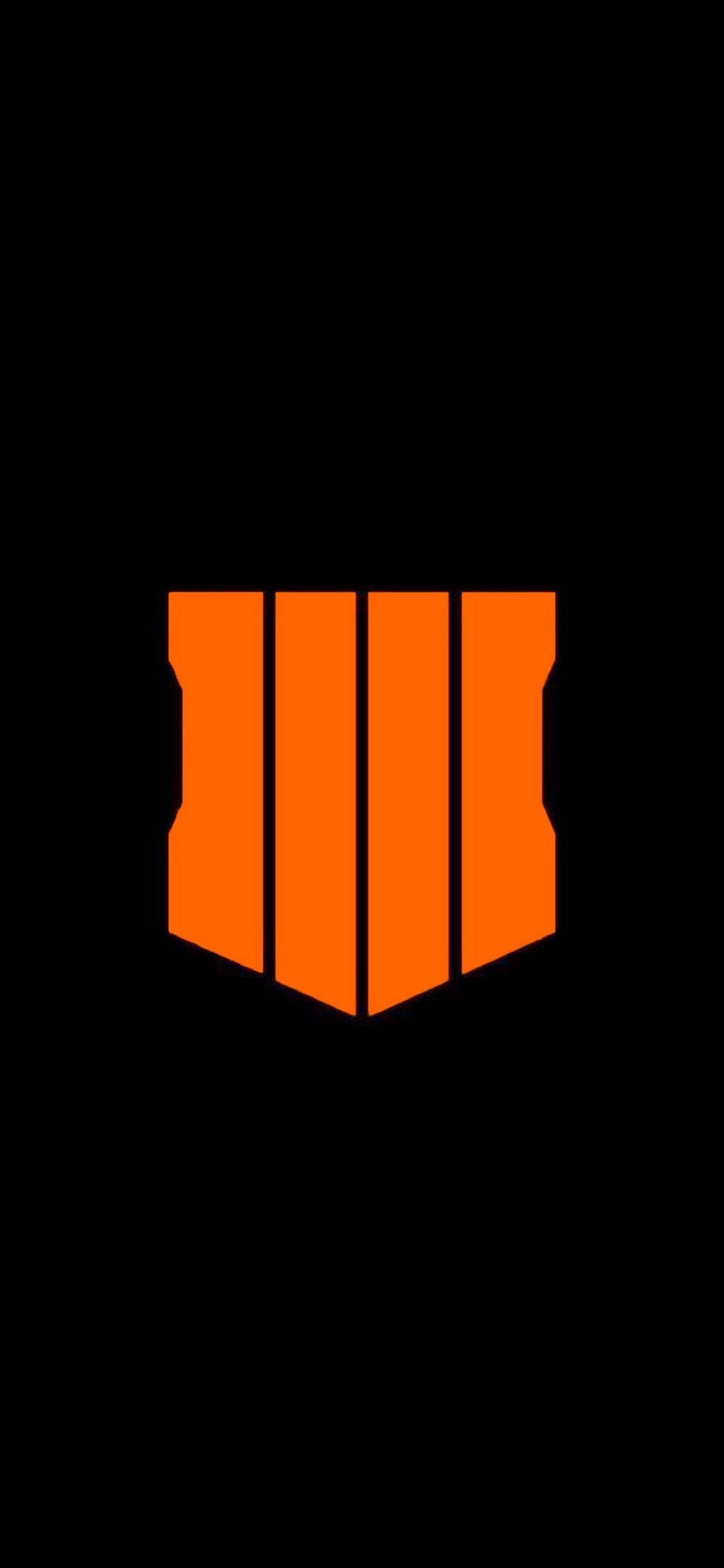 Un fondo negro con un logotipo naranja y un fondo negro (activision, call of duty black ops 4, call of duty, bacalao, treyarch)