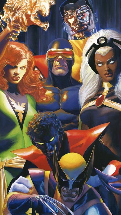 Equipe icônica dos X-Men: os heróis mutantes da Marvel em ação