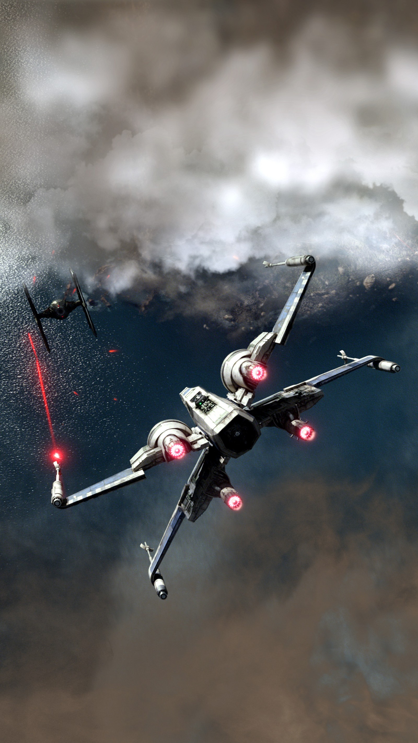 Lade schlacht, star wars, starwars, x wing Hintergrund herunter